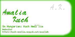amalia kuch business card